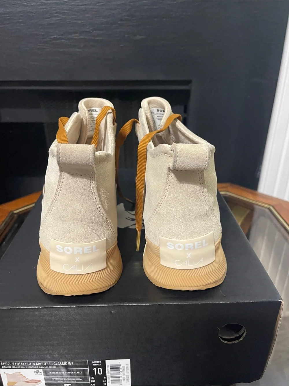 Sorel Out N About III Classic WP Sneakers - Bleached Ceramic & Gum